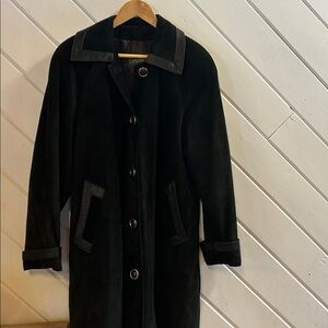 DANIER Black Suede Coat